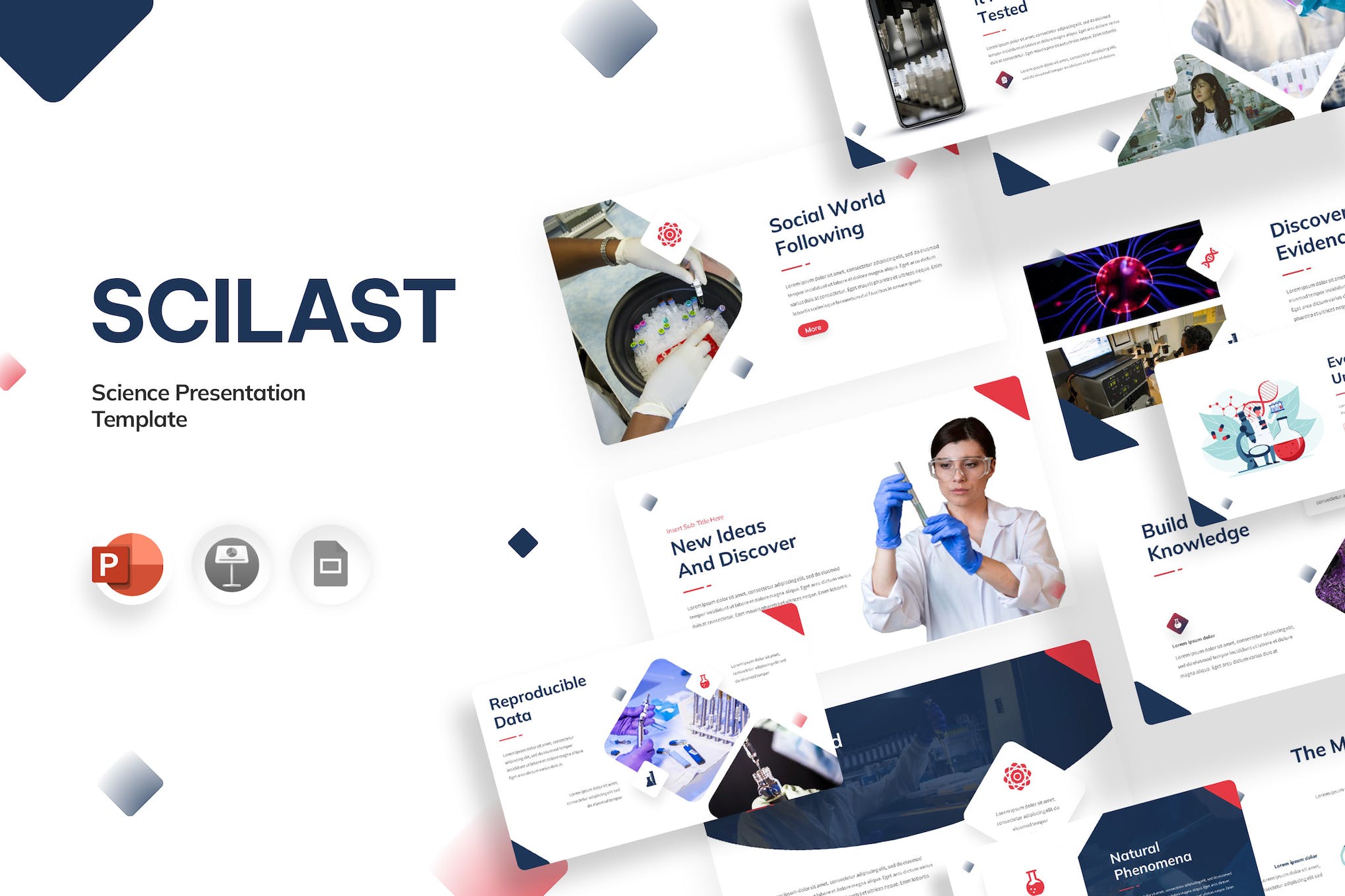 Scilast Study Case Lab Template PowerPoint