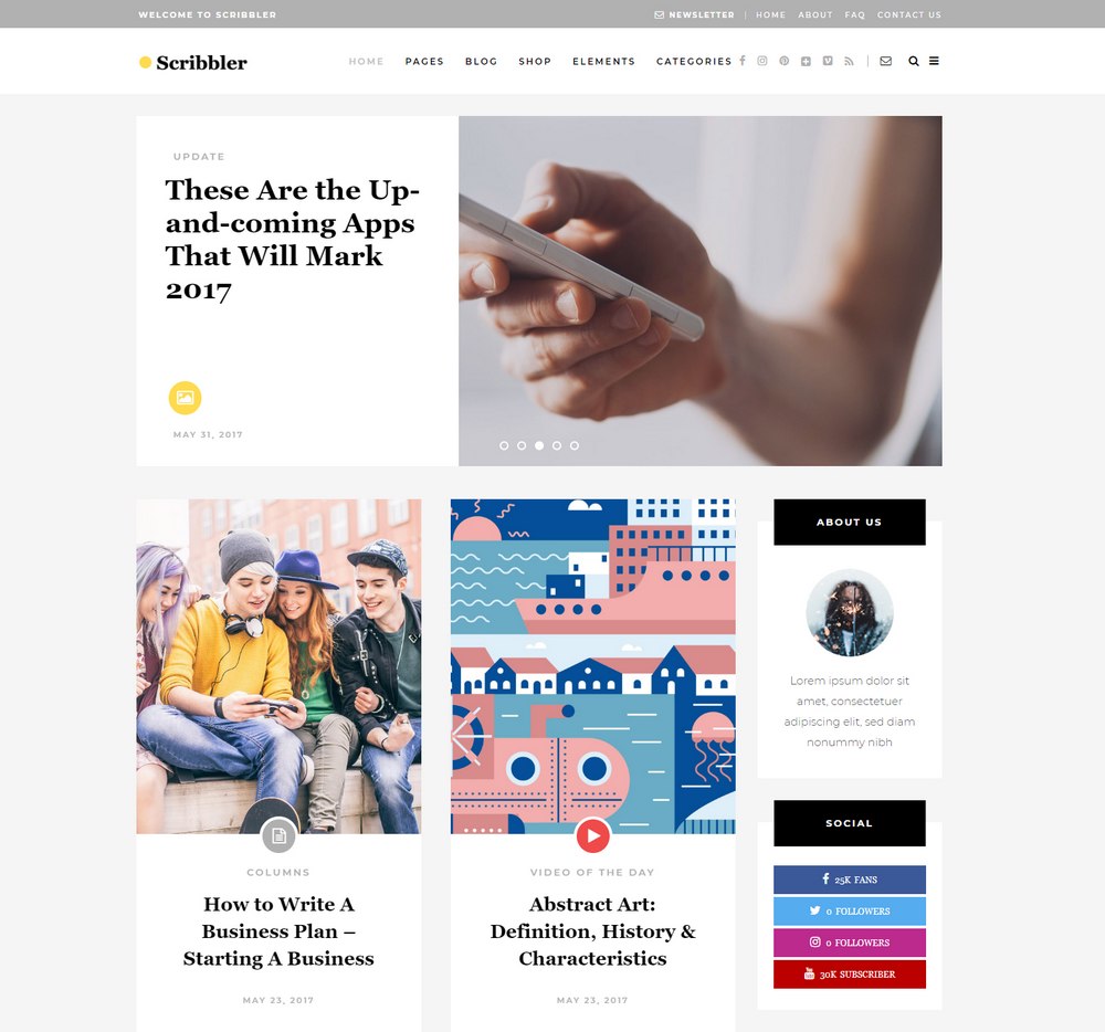 scribbler-easiest-wordpress-theme