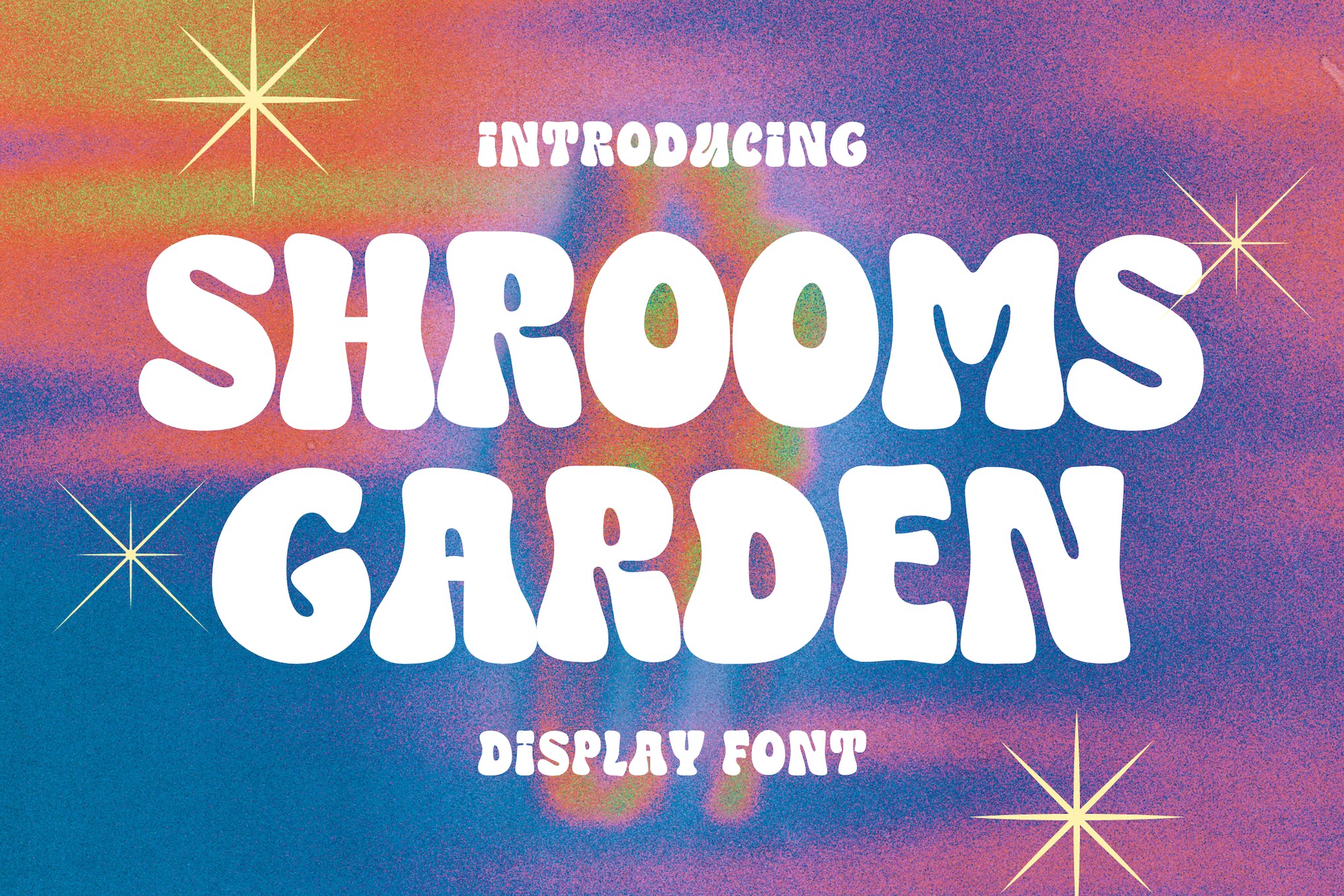 Shrooms Garden Retro Display