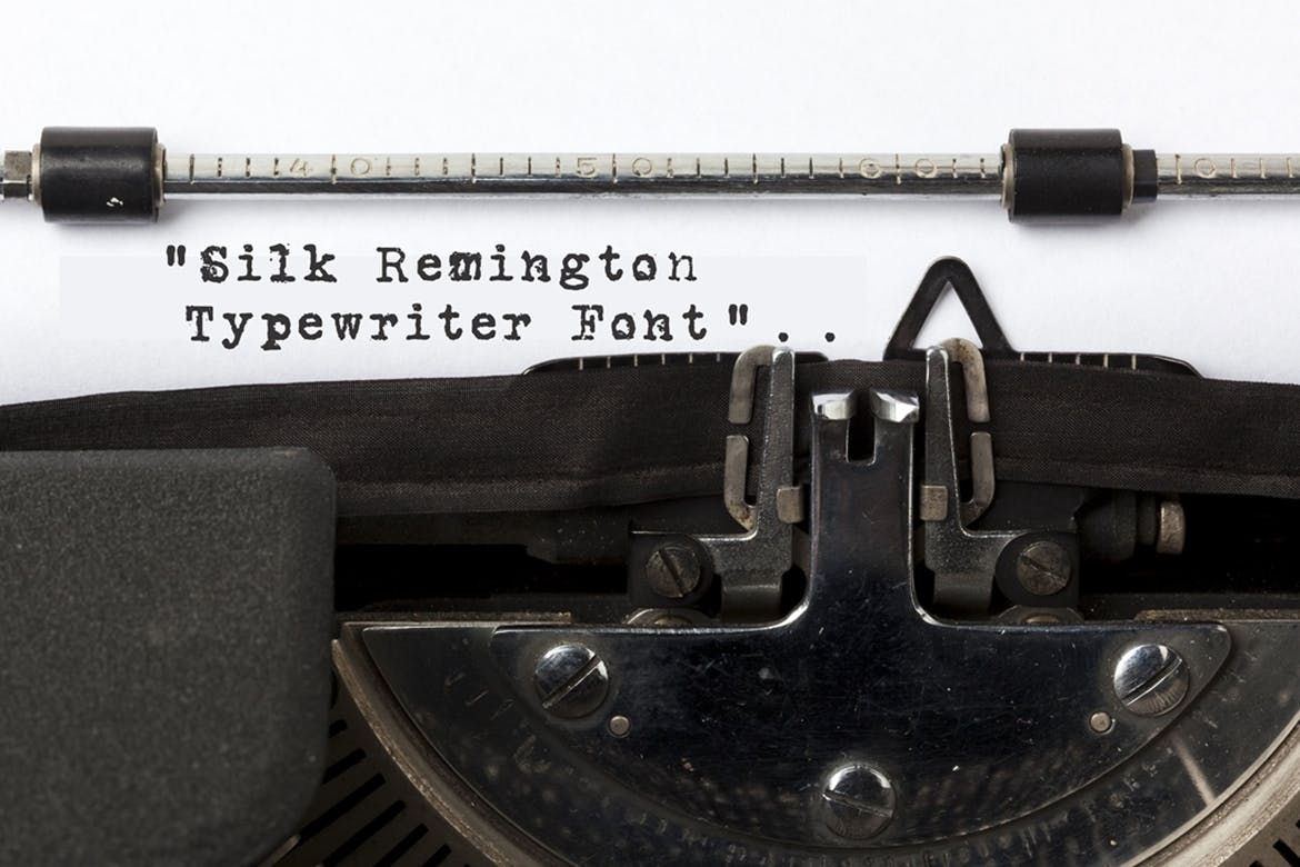 Silk Remington Typewriter