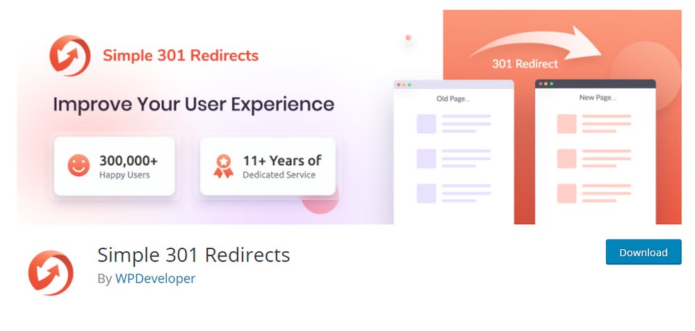 simple 301 redirects