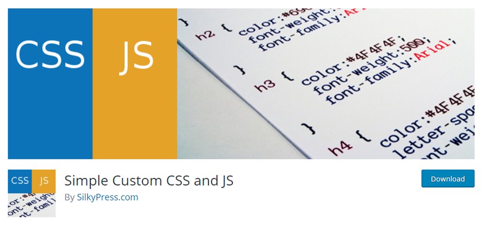 simple custom css and js