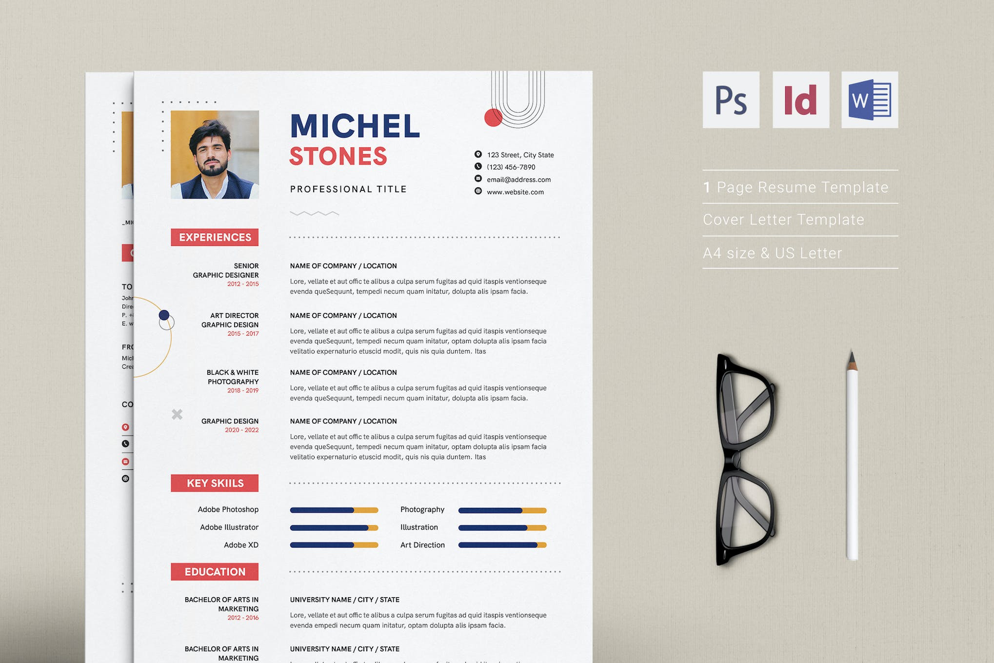 Simple InDesign Resume Template