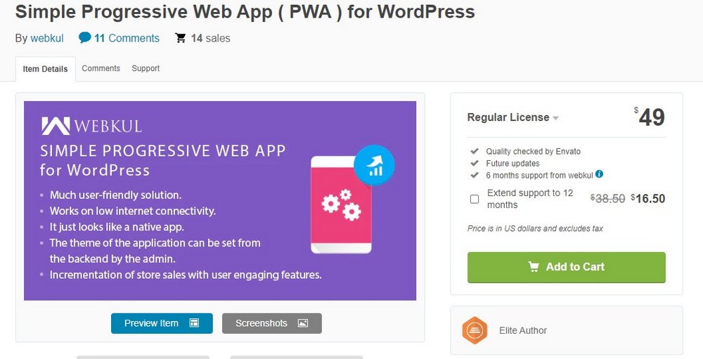 simple progressive app