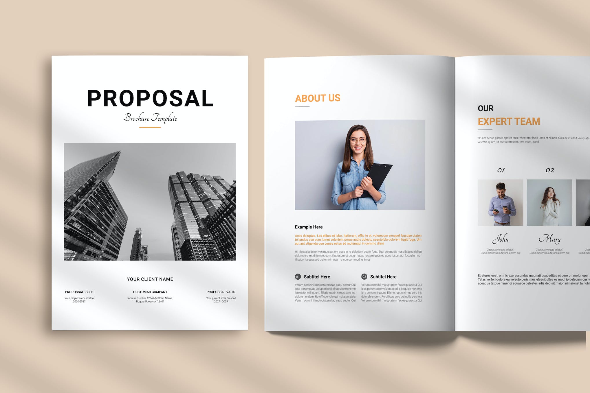 Simple Proposal Brochure Template