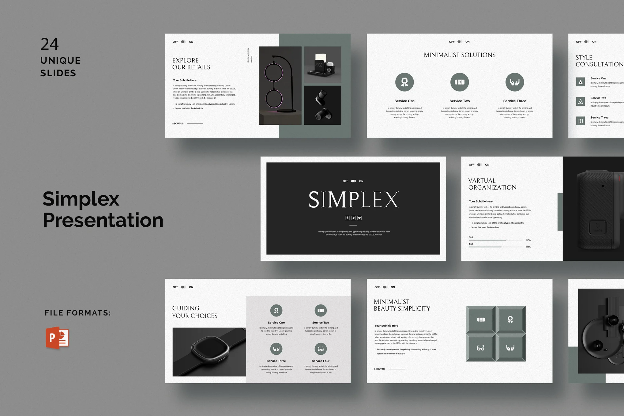 Simplex - Minimal PowerPoint Template