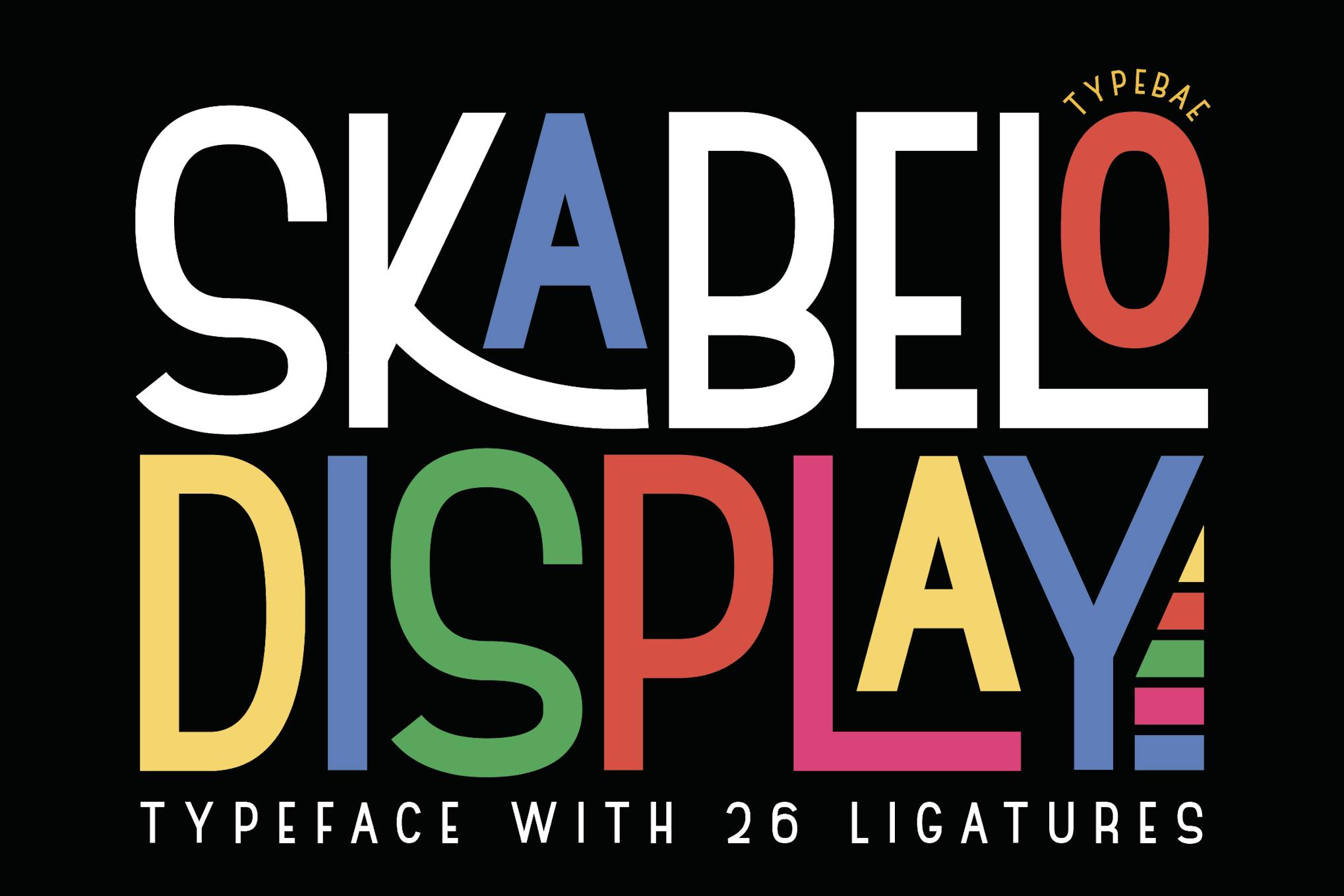 Skabelo - Modern Display Font