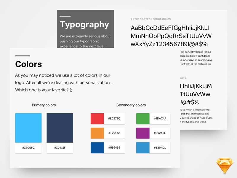 sketch style guide template