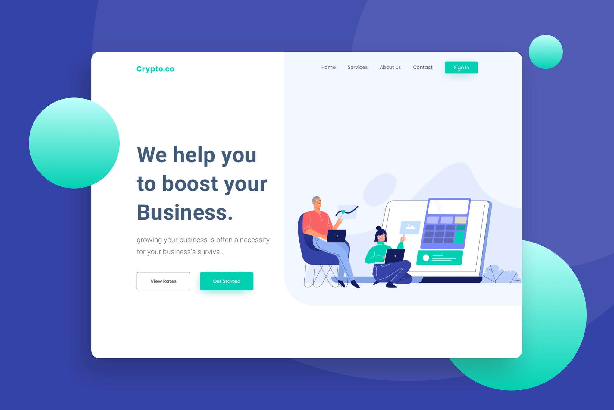 Sketch Web Design Template