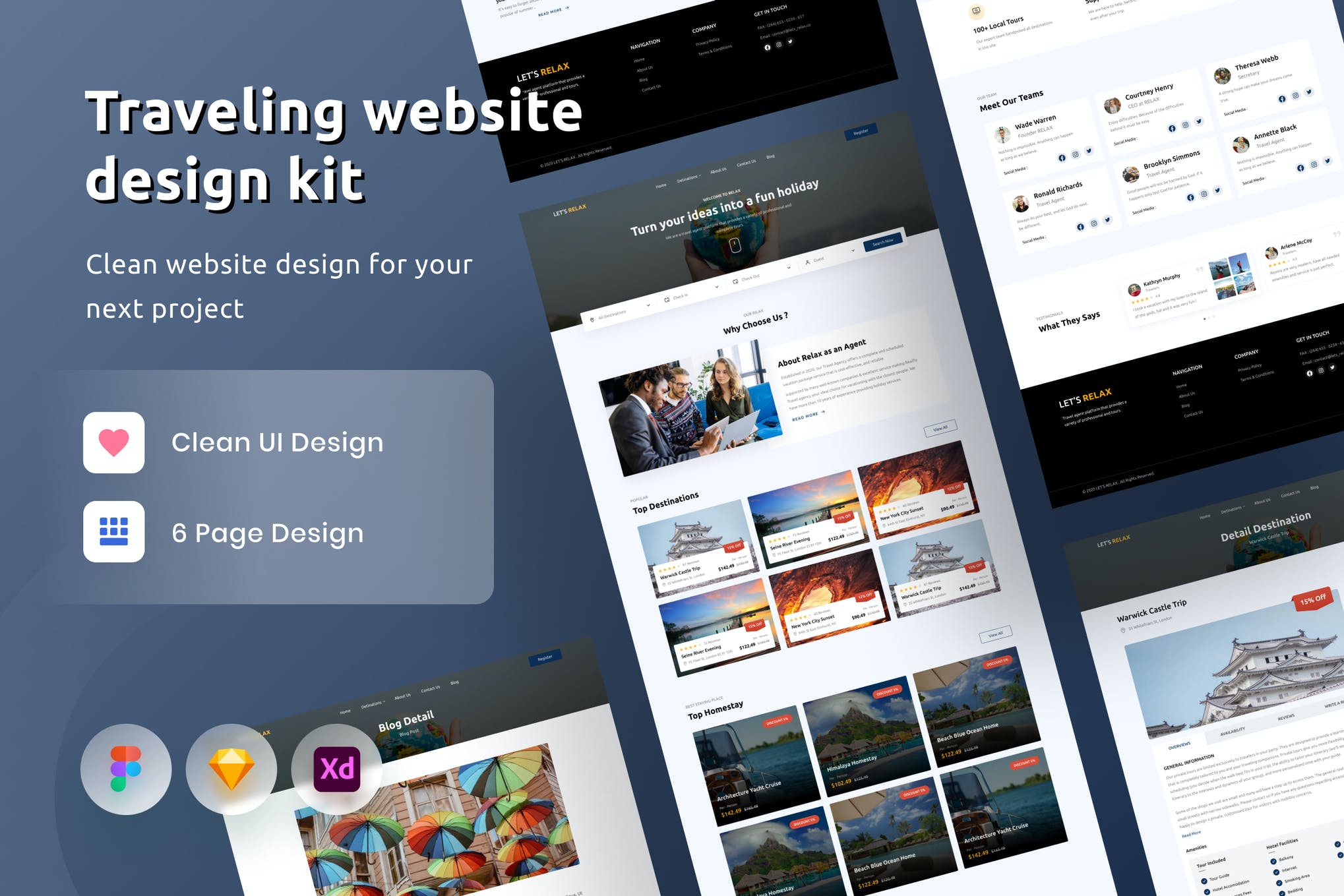 Sketch Web Design Template