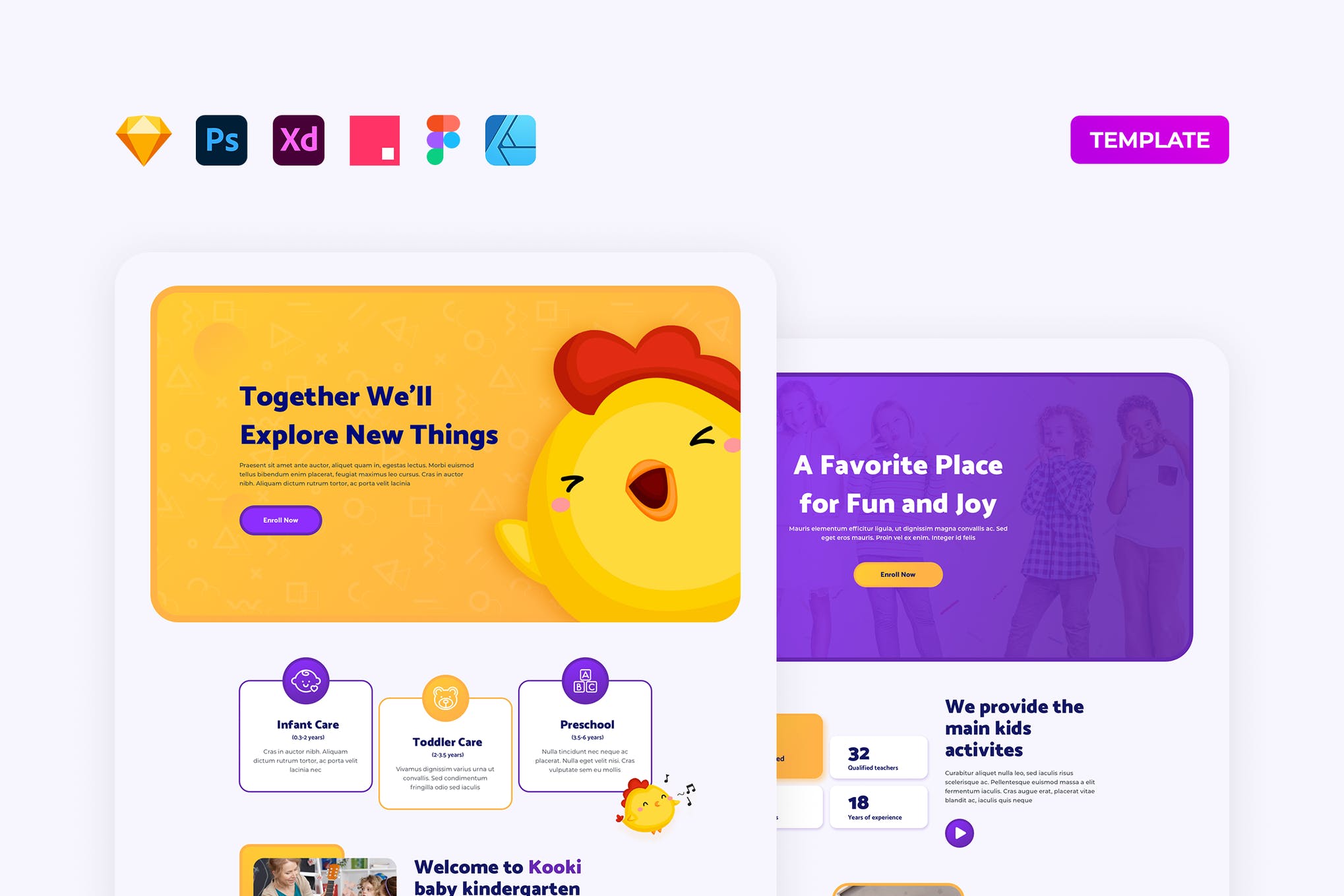 Sketch Web Design Template