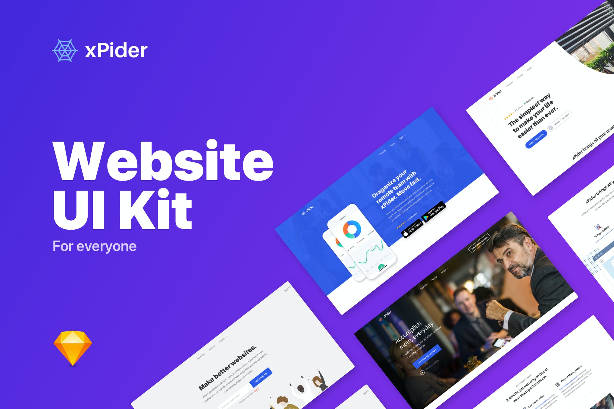 Sketch Web Design Template