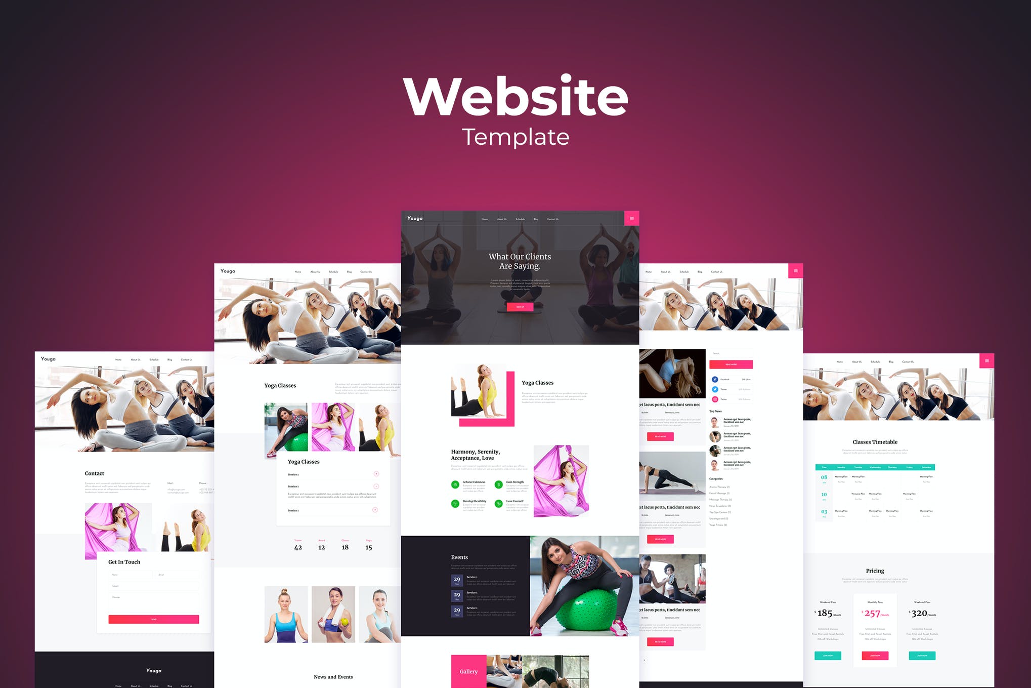 Sketch Web Design Template