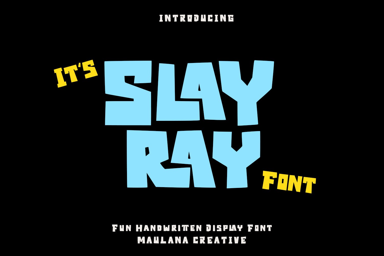 Slayray Bouncy Block Font