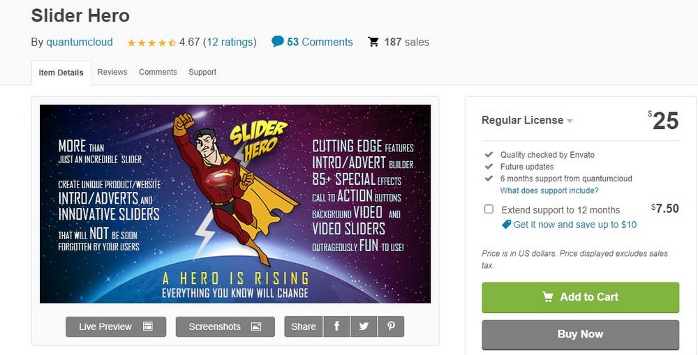 slider hero