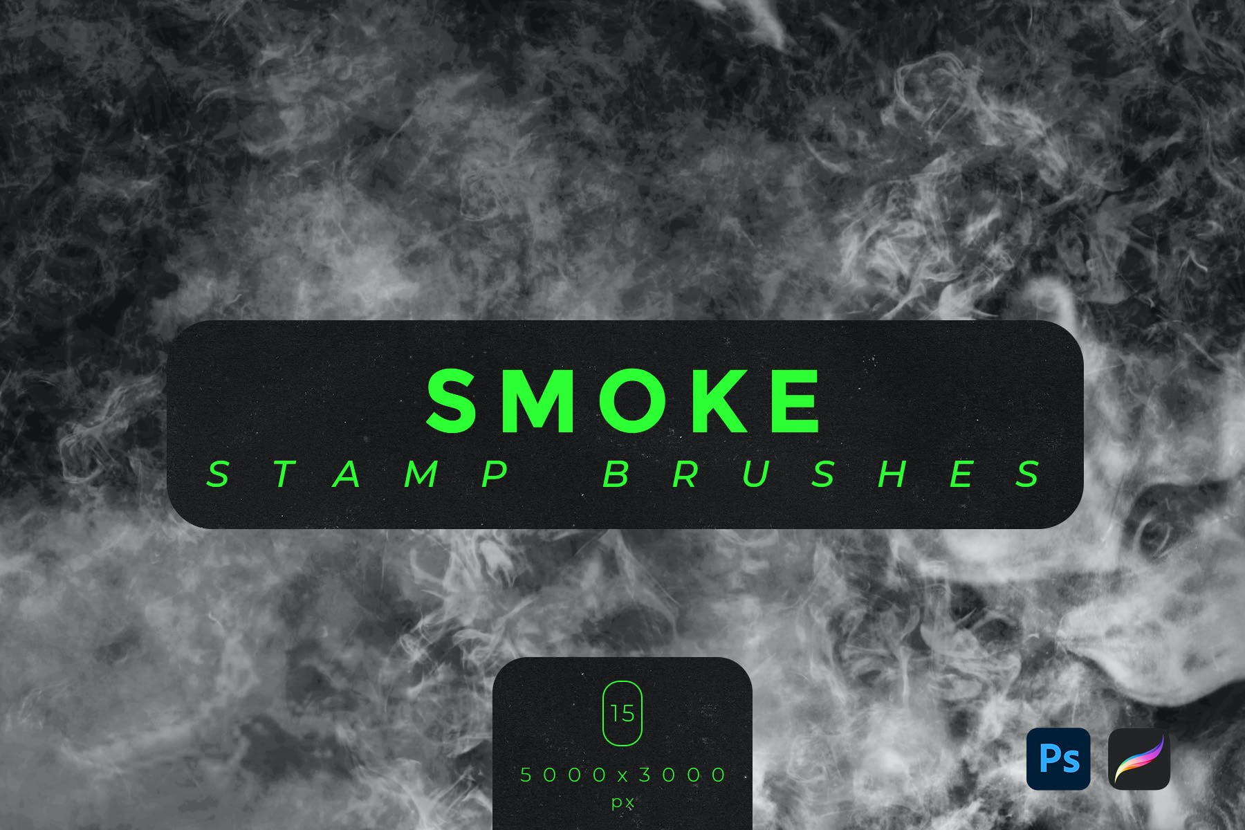 Smoke Stamp Brushes for Photoshop