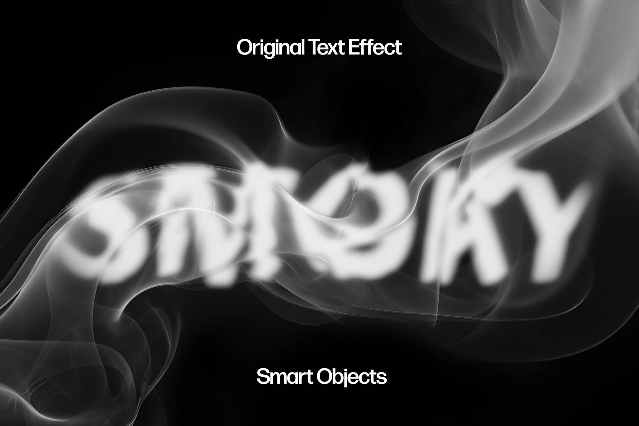 Smoky Text Effect PSD