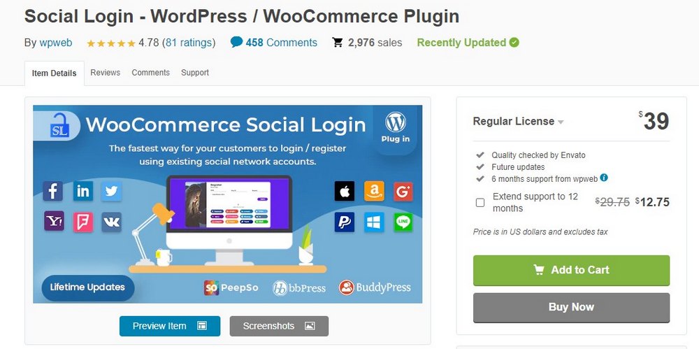 social login plugin