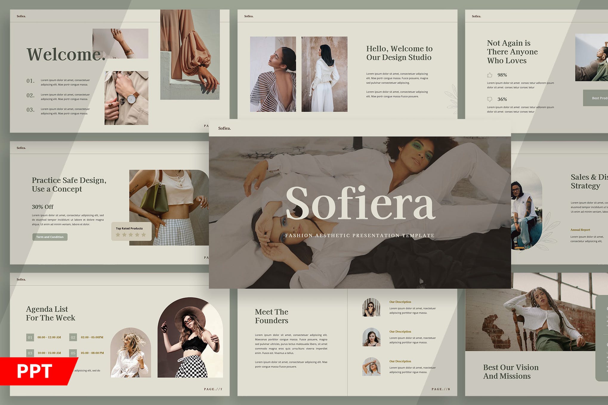 Sofiera - Fashion Aesthetic PowerPoint