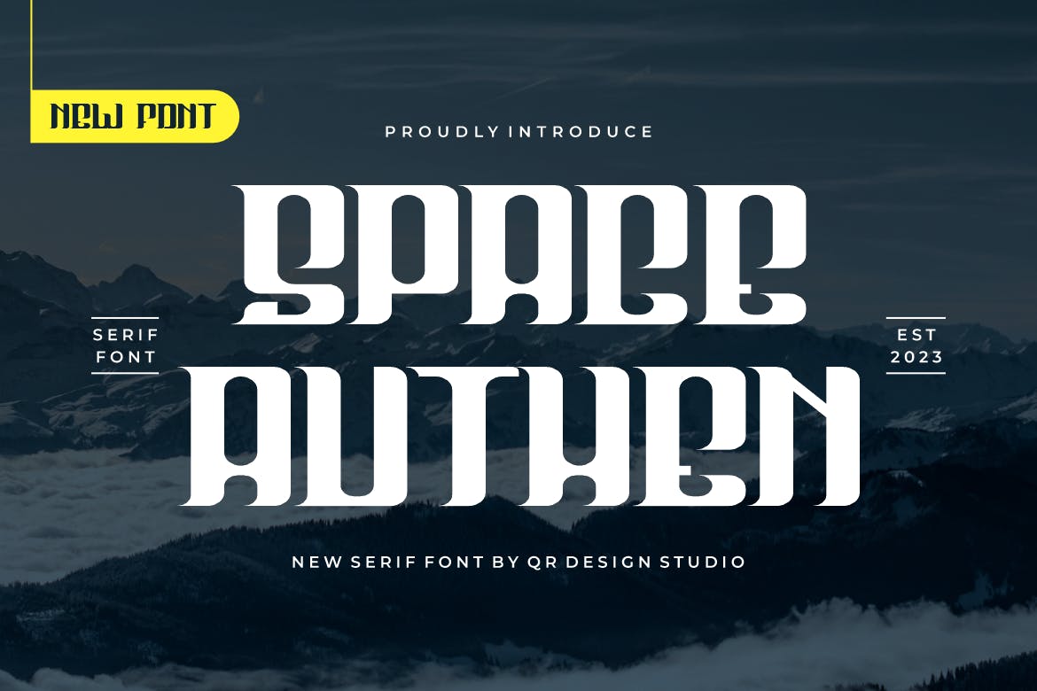 Space Authen Serif Font