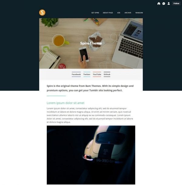 20+ Single & One Column Tumblr Themes - Theme Junkie