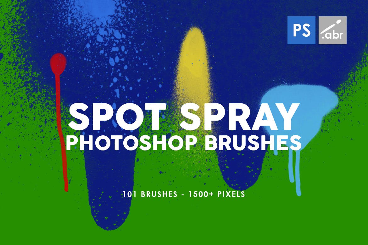 Spot Blob Spray Photoshop Stamp Brushes