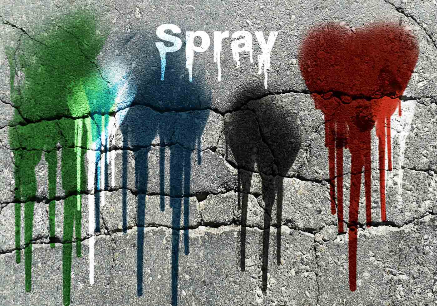 spray paint photoshop