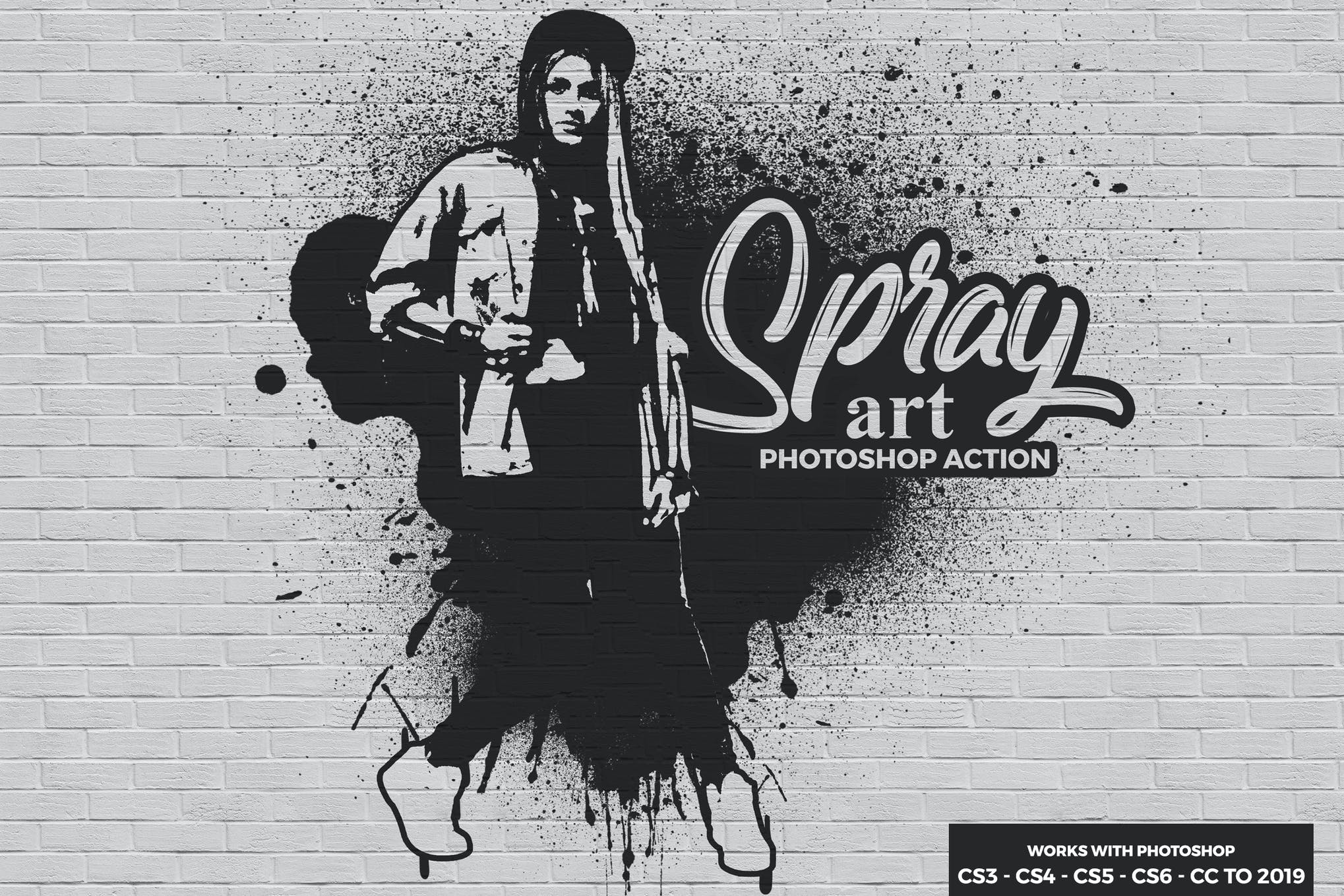spray paint photoshop