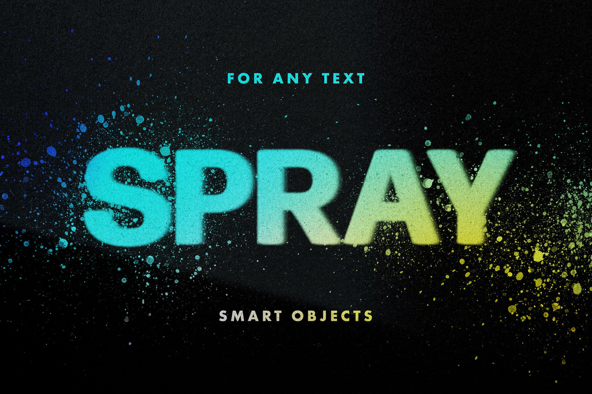 Spray Stencils Text Effect for Photoshop