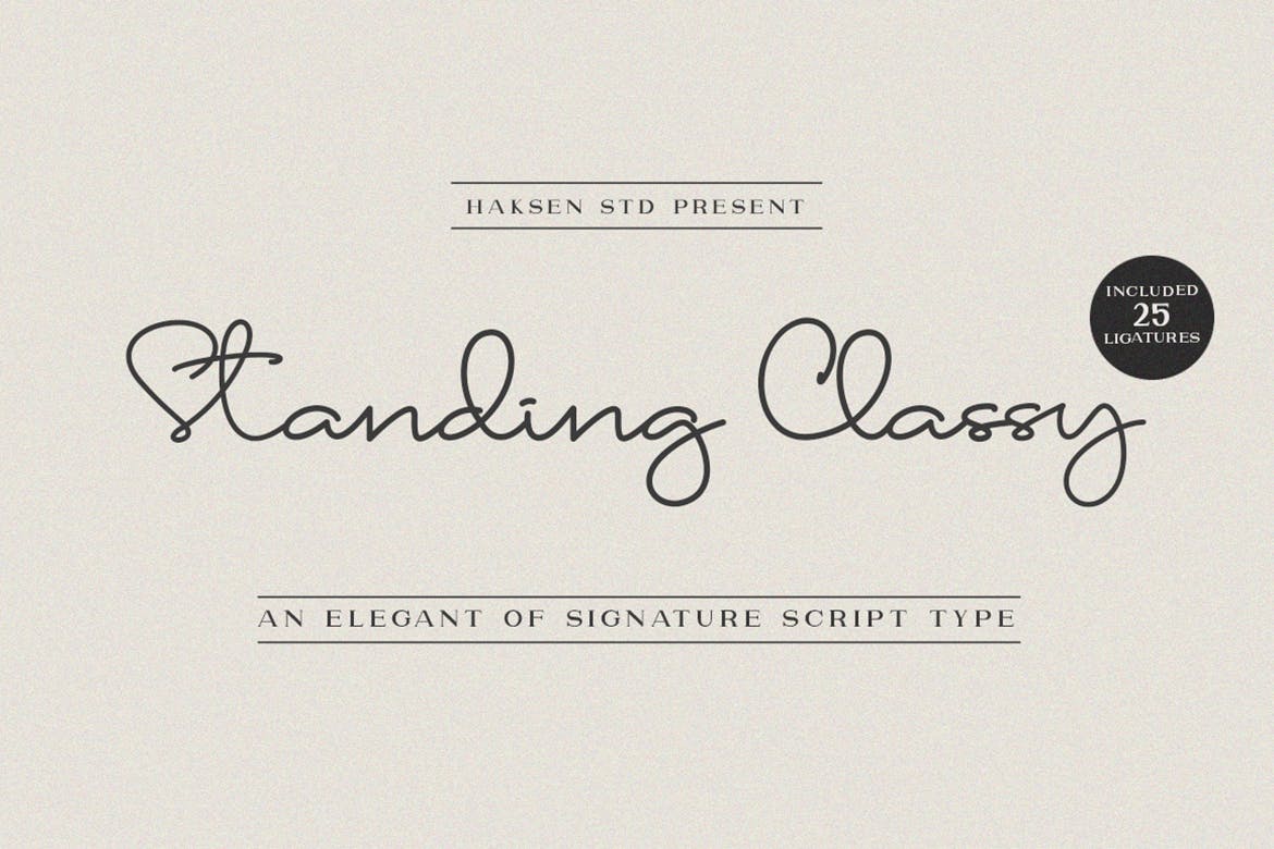 Standing Classy Serif