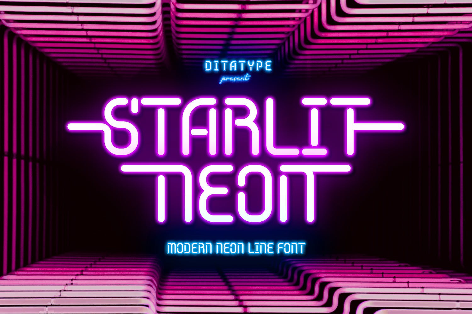 Starlit Neon Typeface