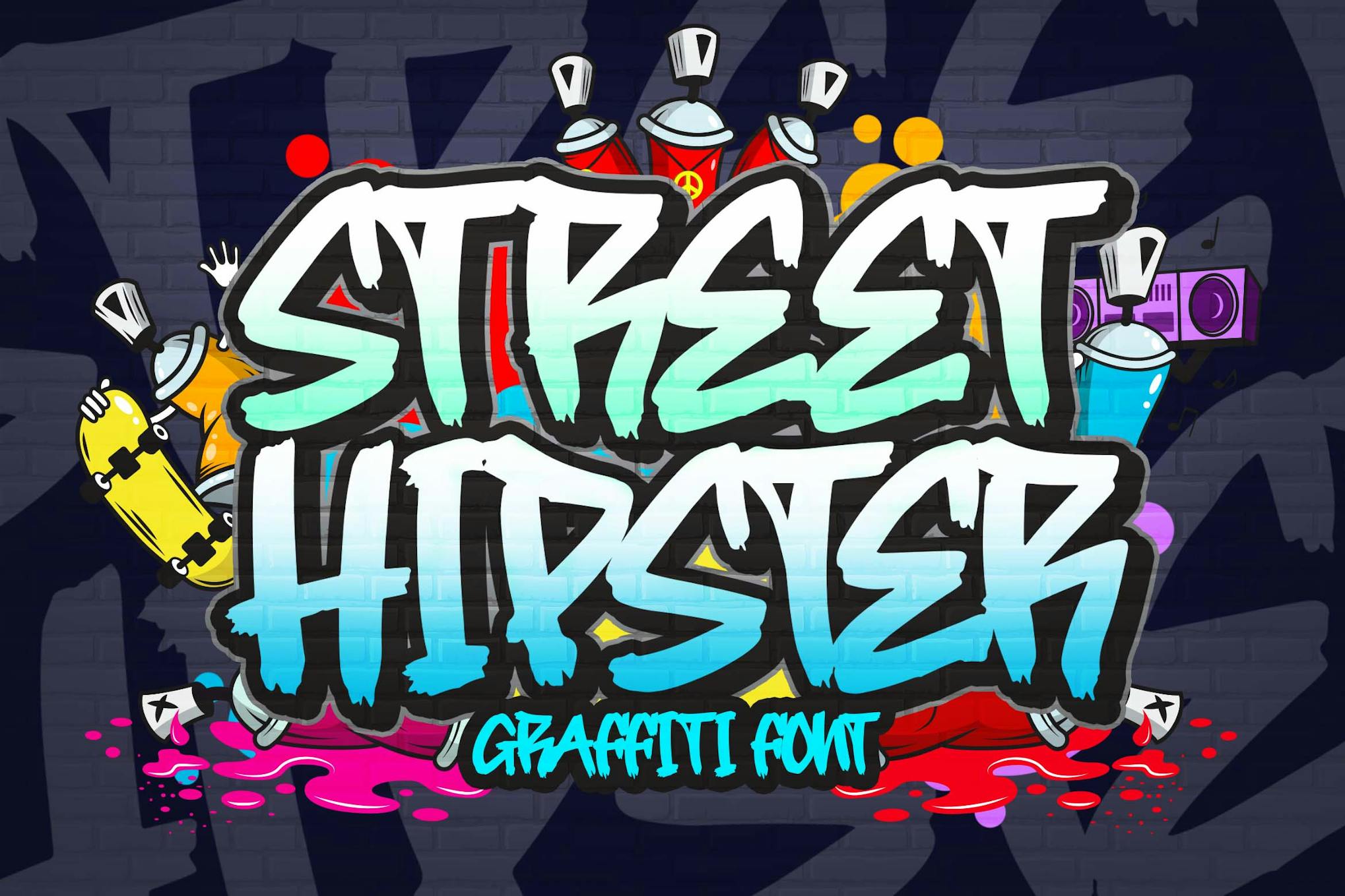 Street Hipster Graffiti Font