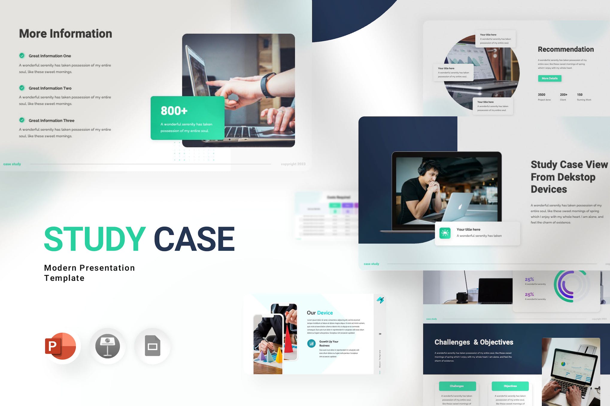 Study Case PowerPoint Template