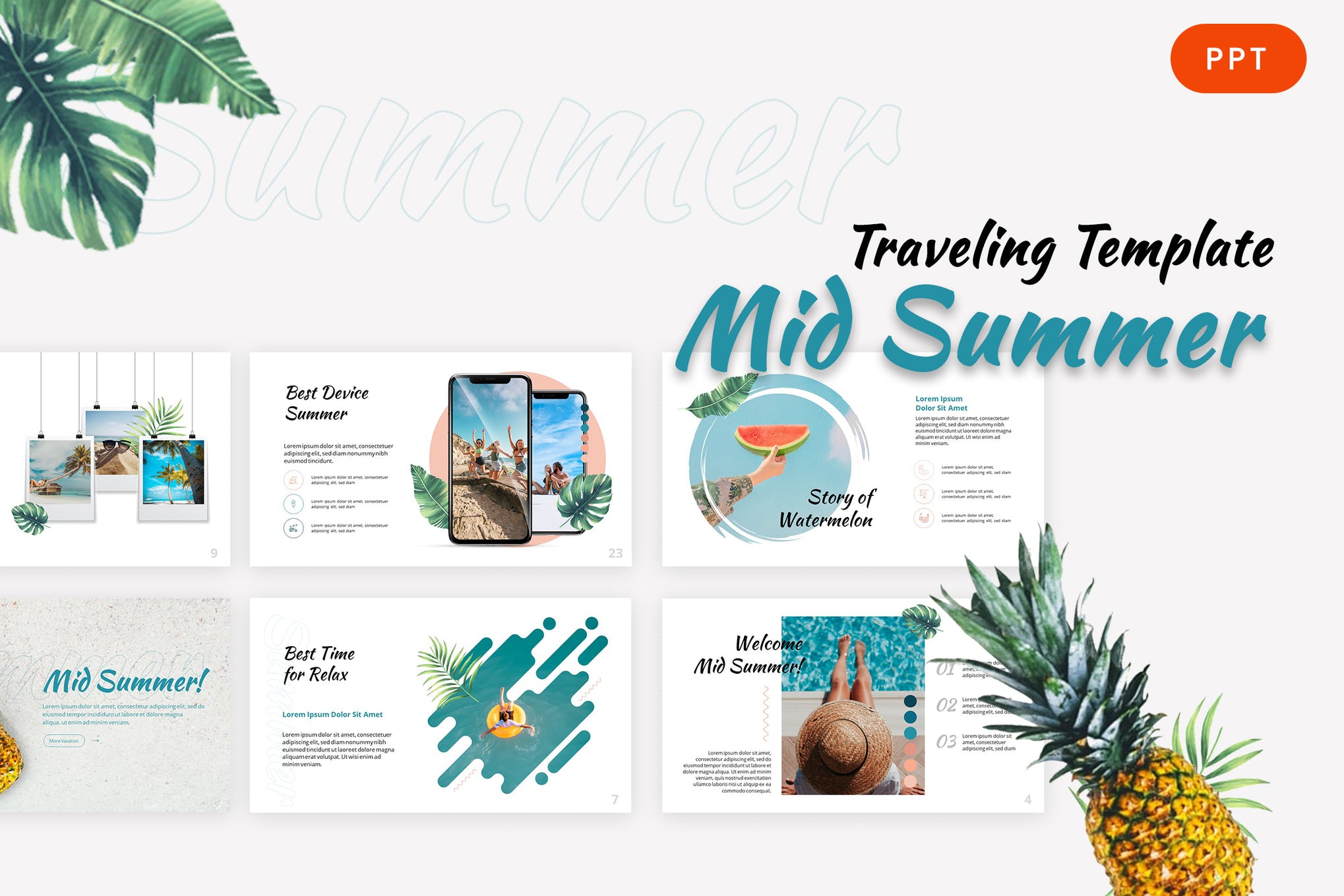 summer PowerPoint template