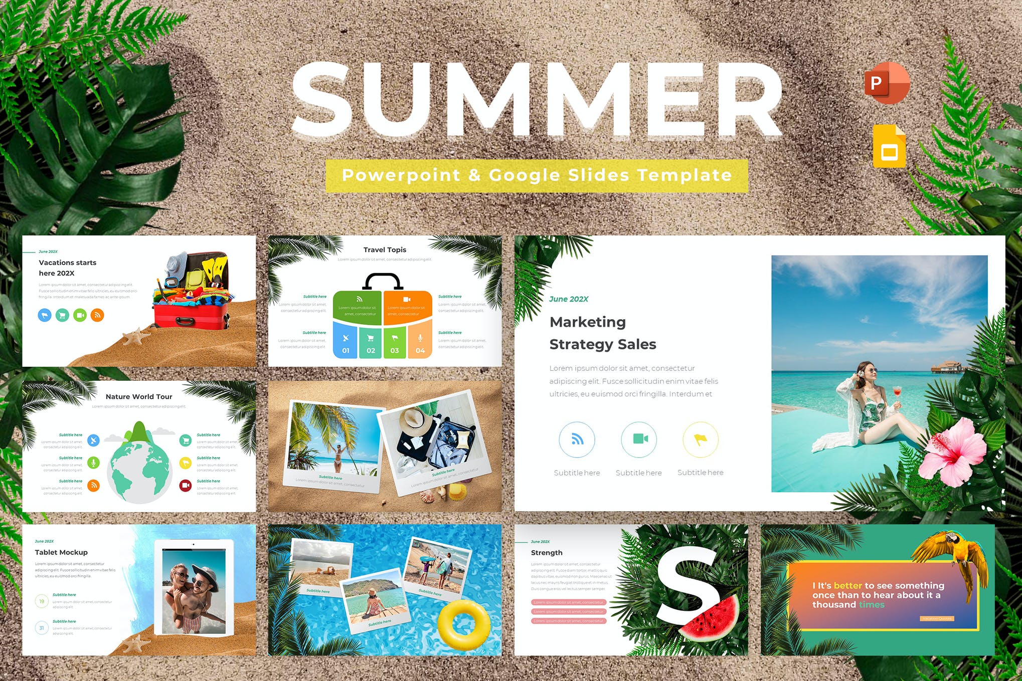 summer PowerPoint template