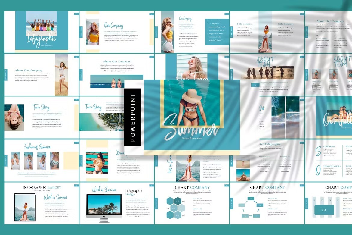 summer PowerPoint template