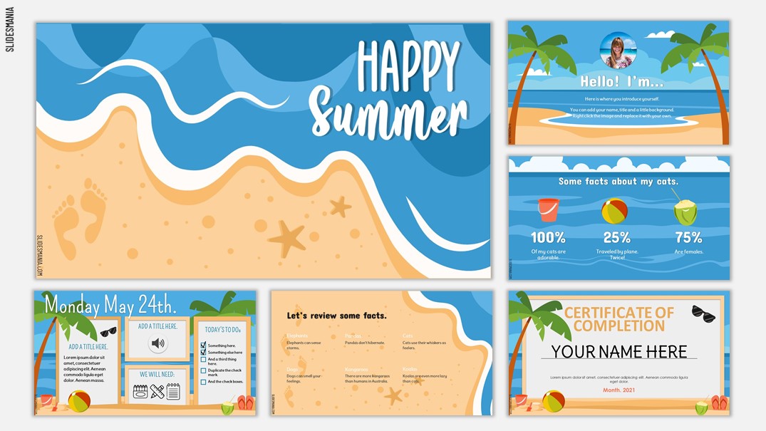 summer PowerPoint template