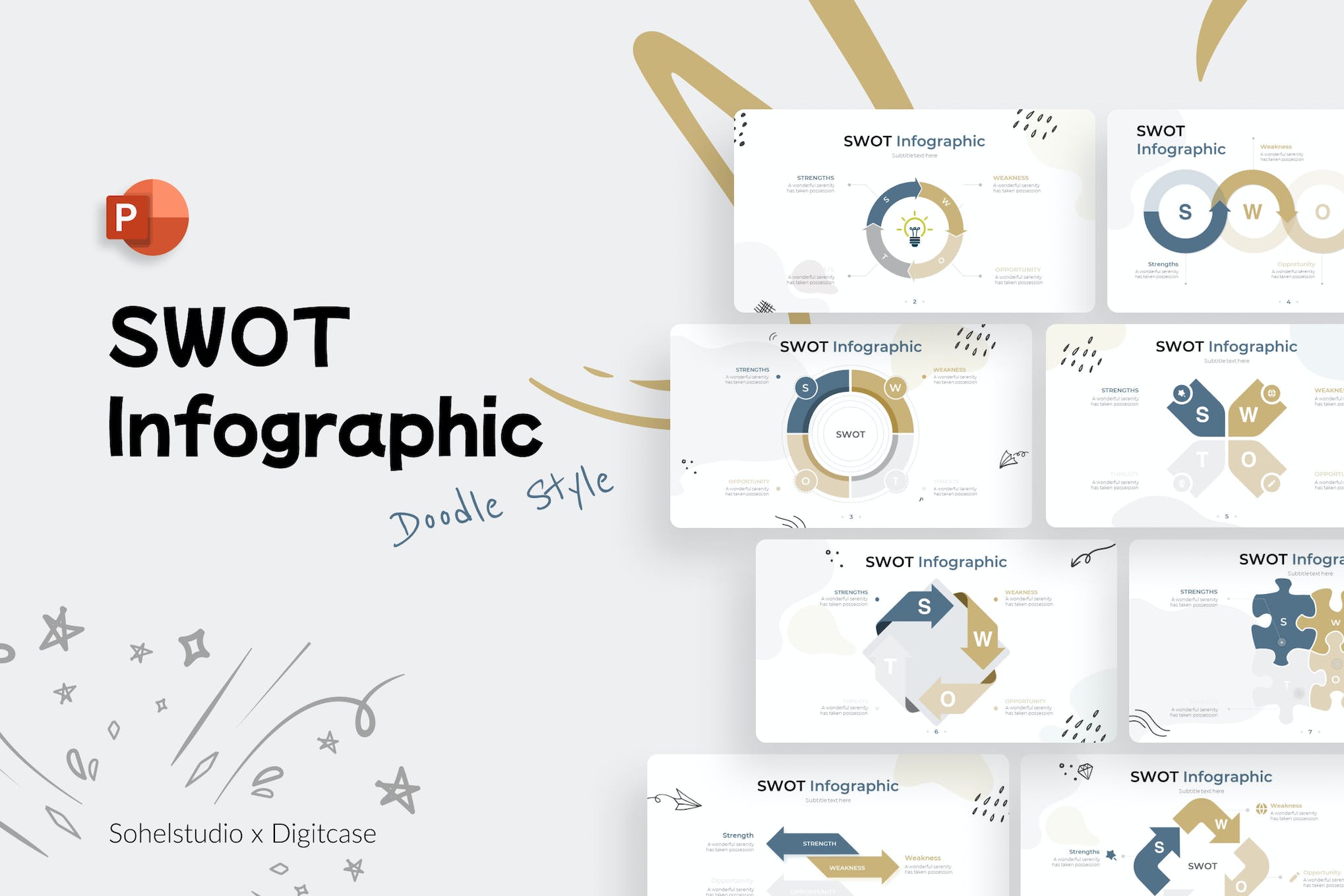 SWOT Infographic PowerPoint Presentation Template