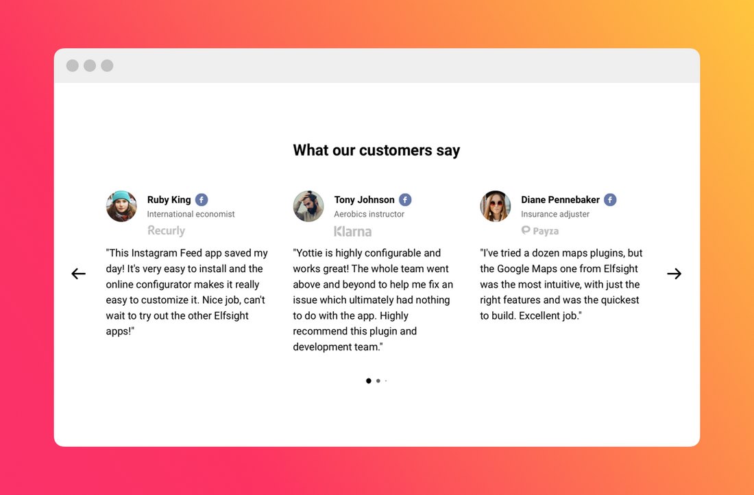 testimonial slider example