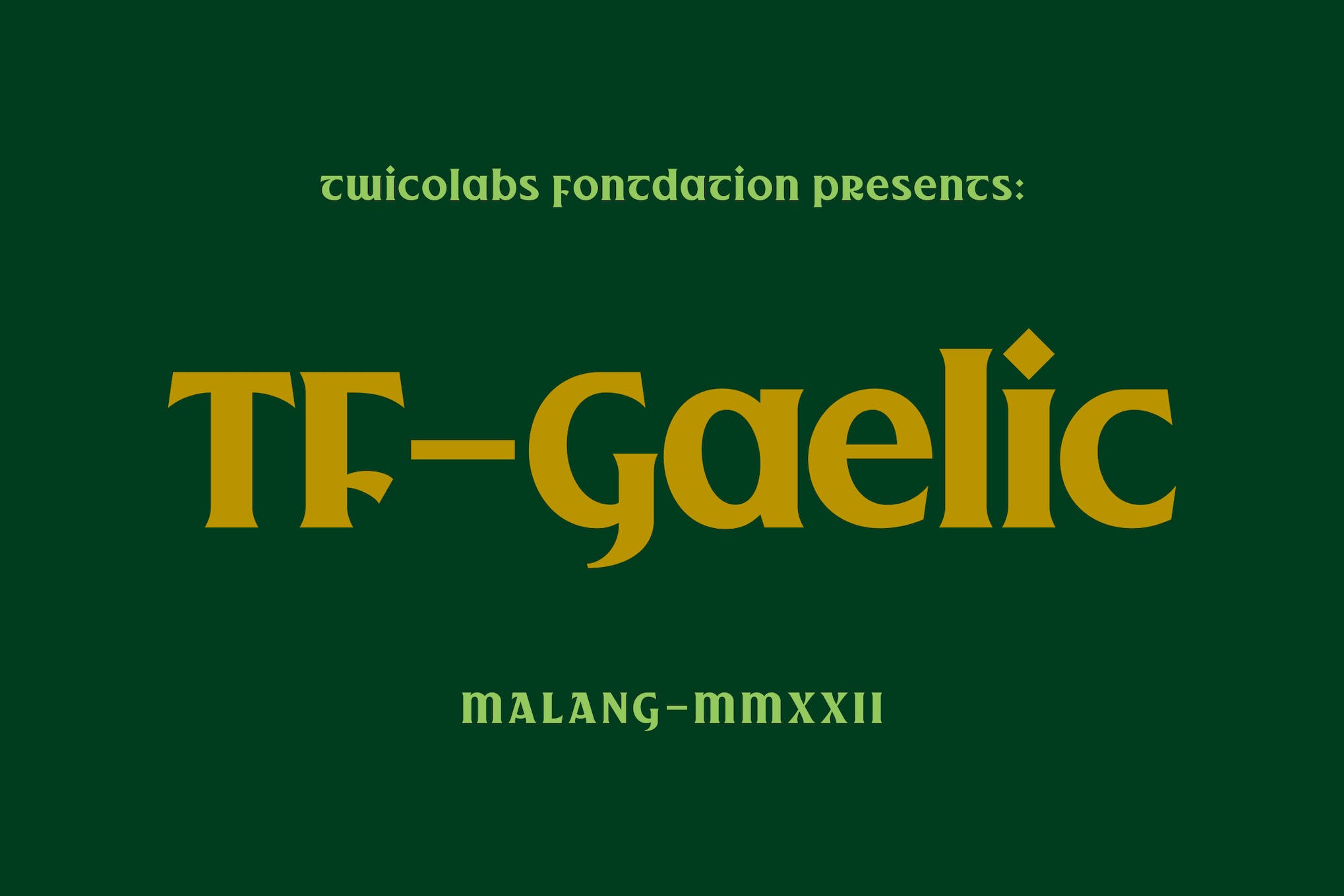 TF Gaelic Typeface