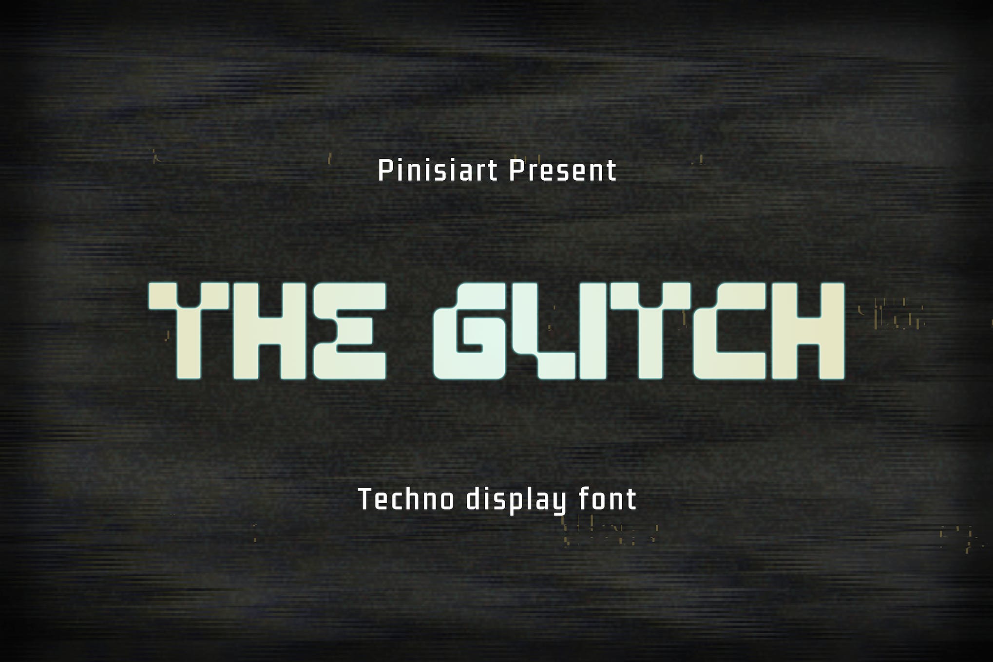 The Glitch Techno Font