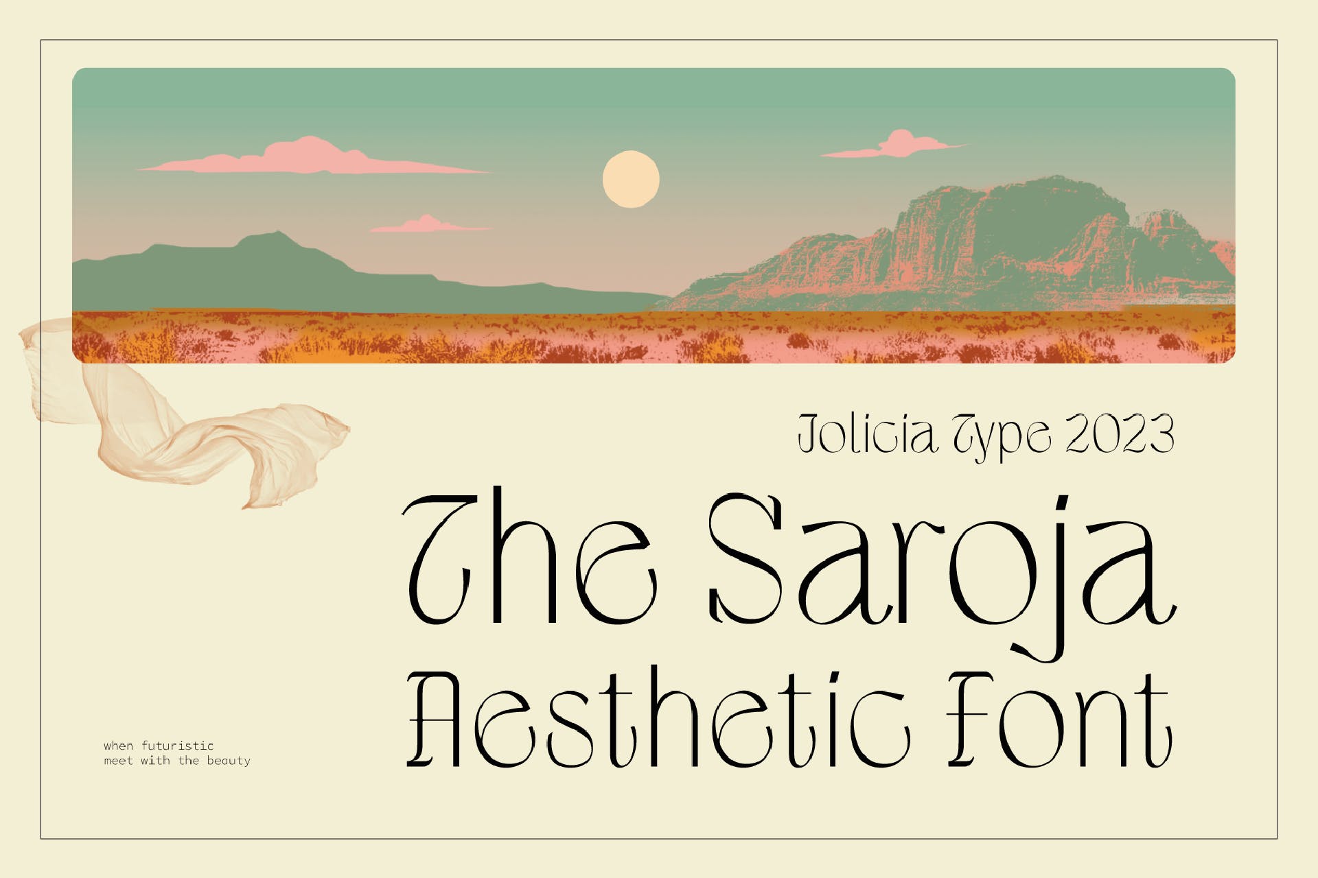 The Saroja Aesthetic Font