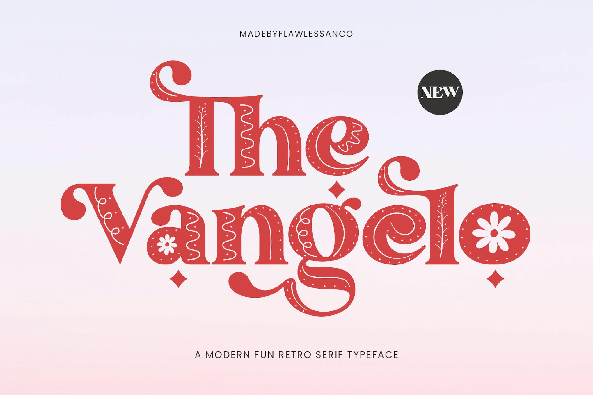 The Vangelo - Retro Cricut Font