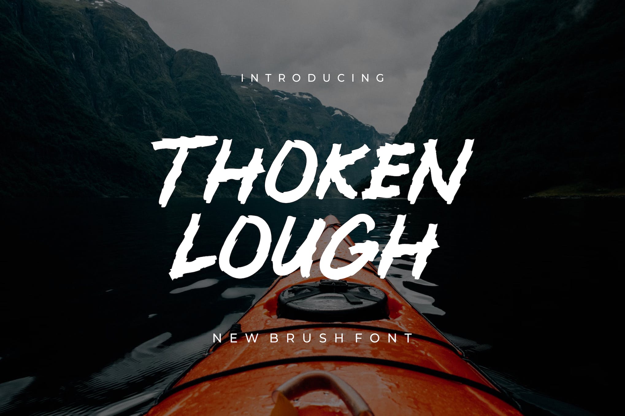 Thoken Lough - Bold Brush Font