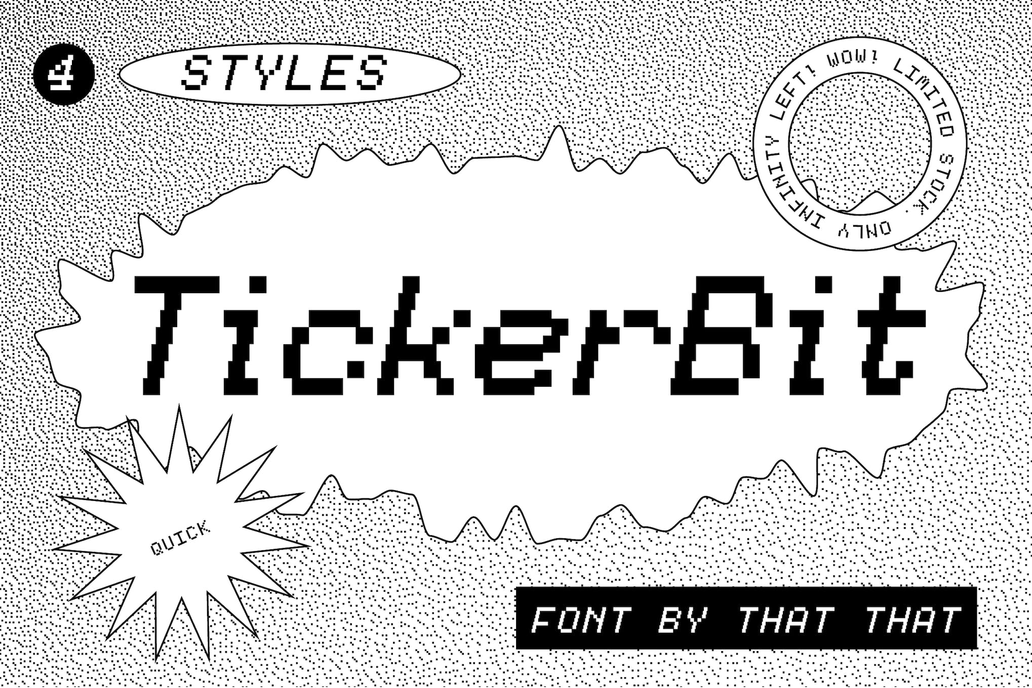 Tickerbit Retro Pixel