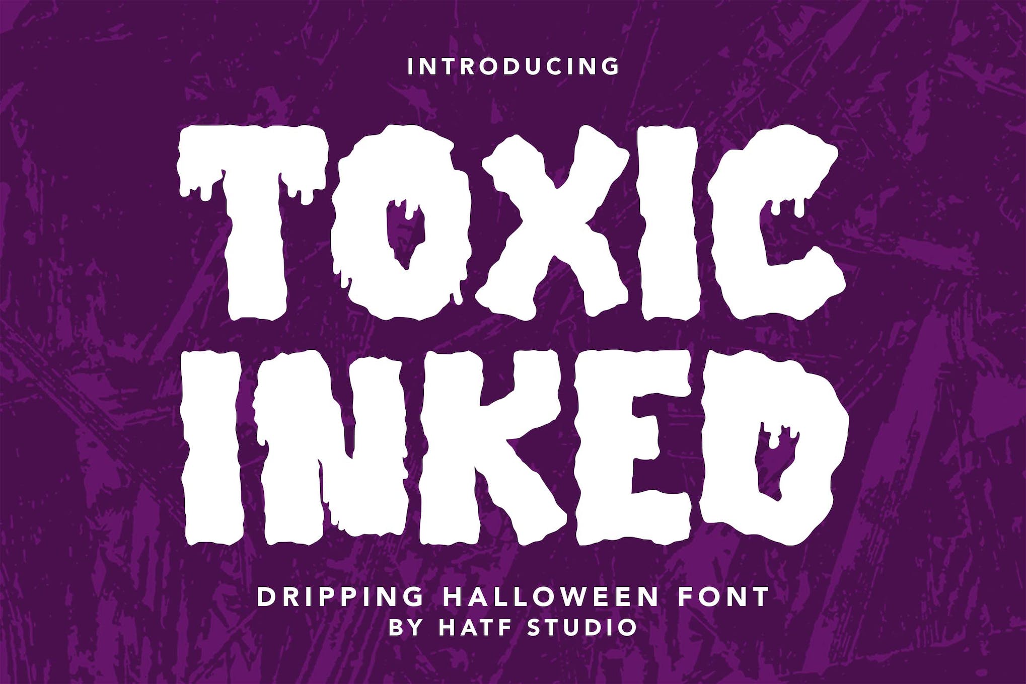 Toxic Inked Typeface