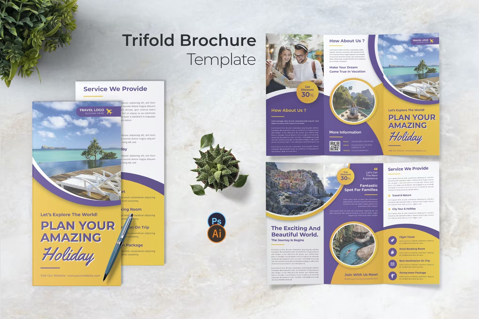 travel brochure template