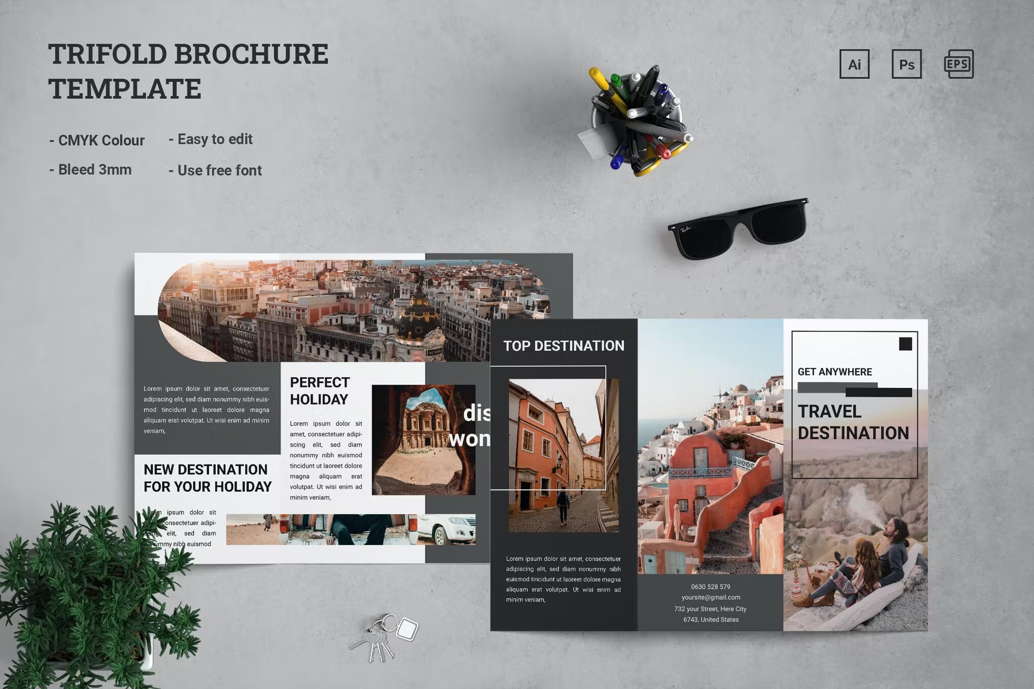 travel brochure template