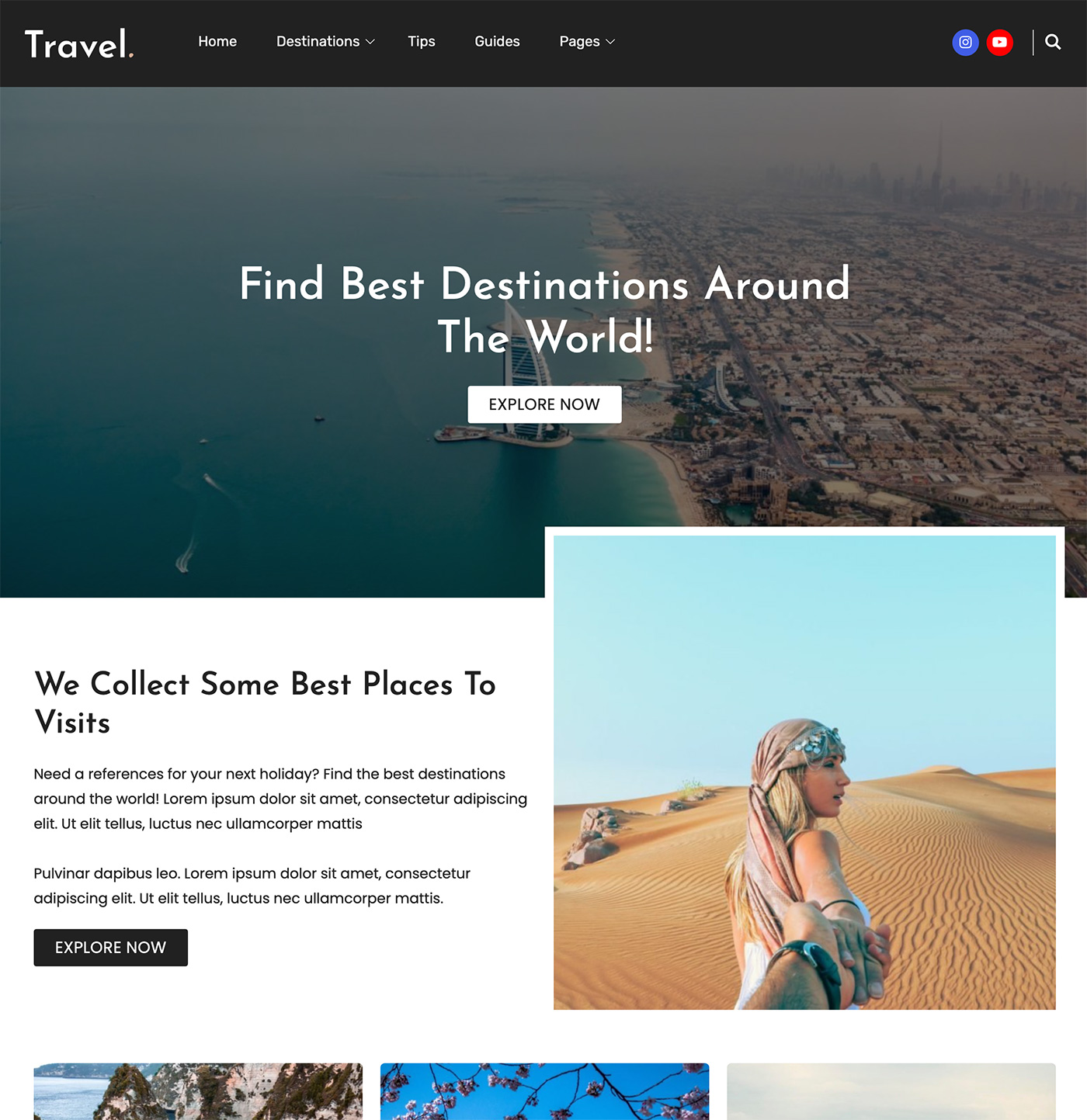 wordpress templates travel