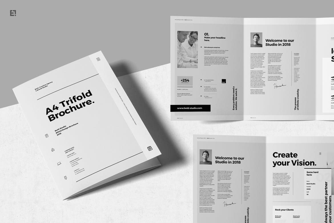 free templates for indesign tri fold